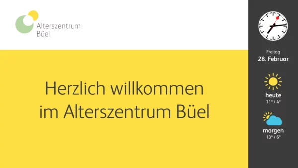 Infobildschirm für Heime & Institutionen
